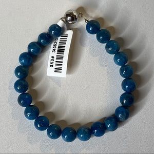 Paraiba Apetite Bead Bracelet in Sterling Silver